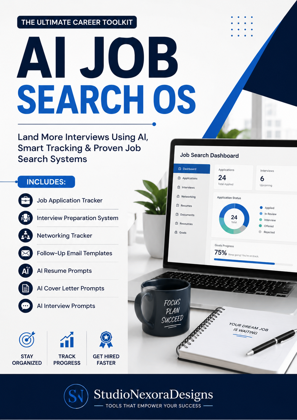 AI Job Search OS | Complete AI-Powered Career Toolkit + Notion Dashboard