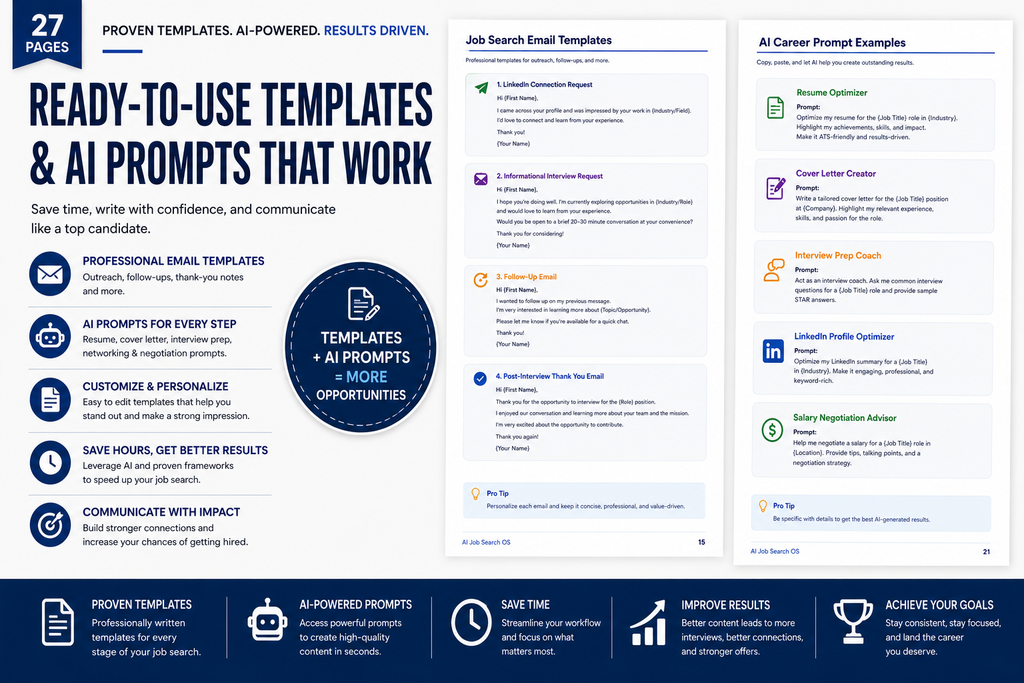 AI Job Search OS | Complete AI-Powered Career Toolkit + Notion Dashboard