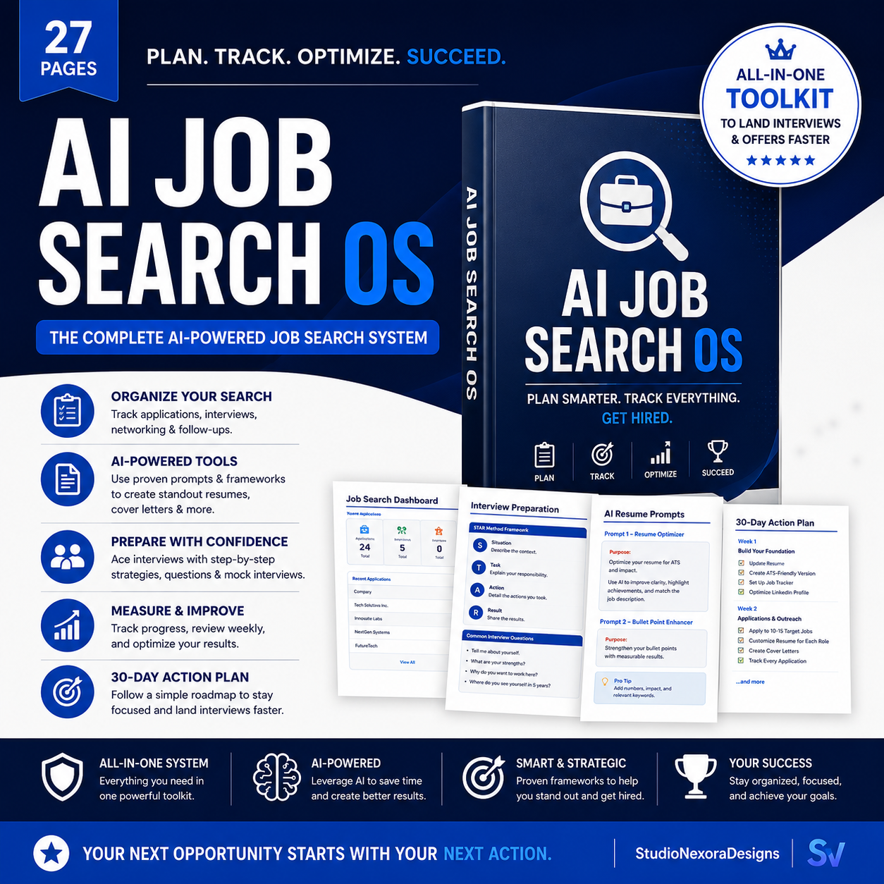 AI Job Search OS | Complete AI-Powered Career Toolkit + Notion Dashboard