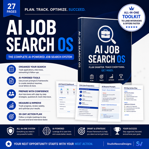 AI Job Search OS | Complete AI-Powered Career Toolkit + Notion Dashboard