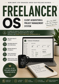 Freelancer OS Ultimate Bundle | Notion Dashboard, AI Prompt Pack & Freelance Business Guide