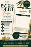 Debt Payoff Tracker | Printable Debt Snowball & Payoff Planner PDF