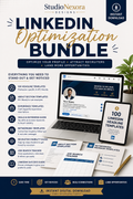 LinkedIn Optimization Bundle | 100 Headlines, Networking Templates & Career Toolkit