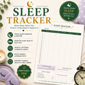 Sleep Tracker | Printable Sleep Journal & Sleep Log PDF
